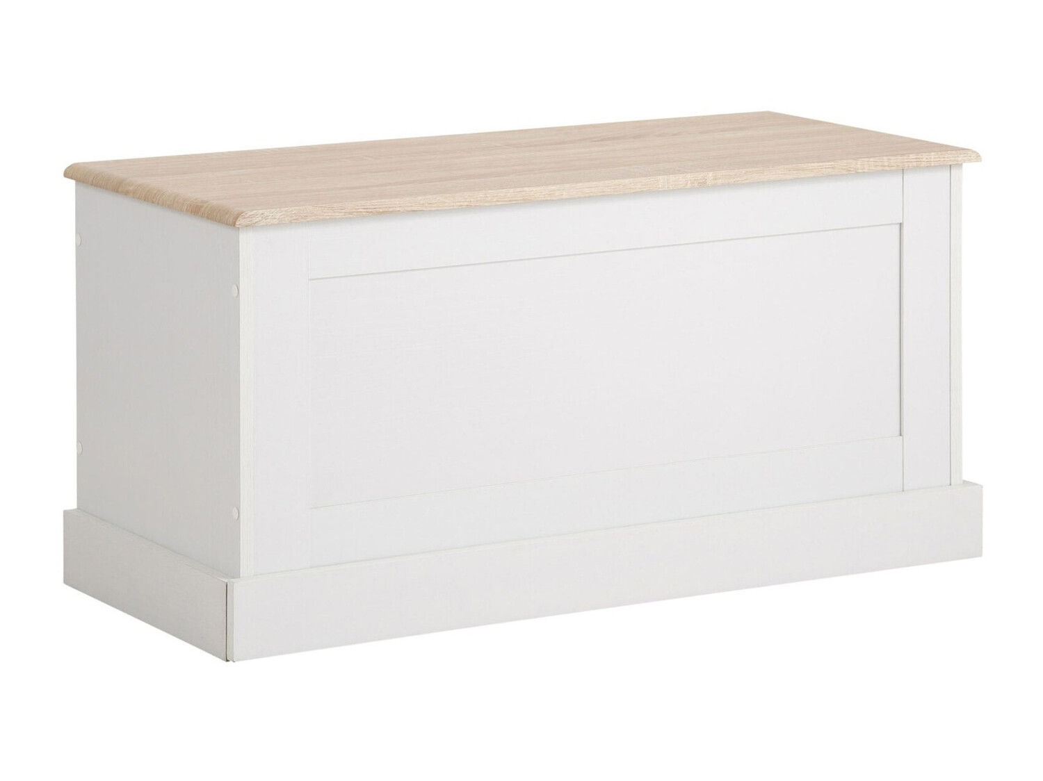 Caja de almacenamiento Lirveri 104 (Blanco + Roble claro)