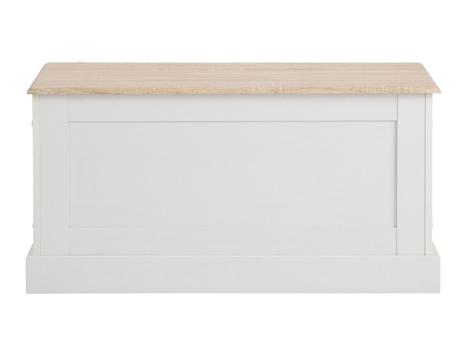 Caja de almacenamiento Lirveri 104 (Blanco + Roble claro)