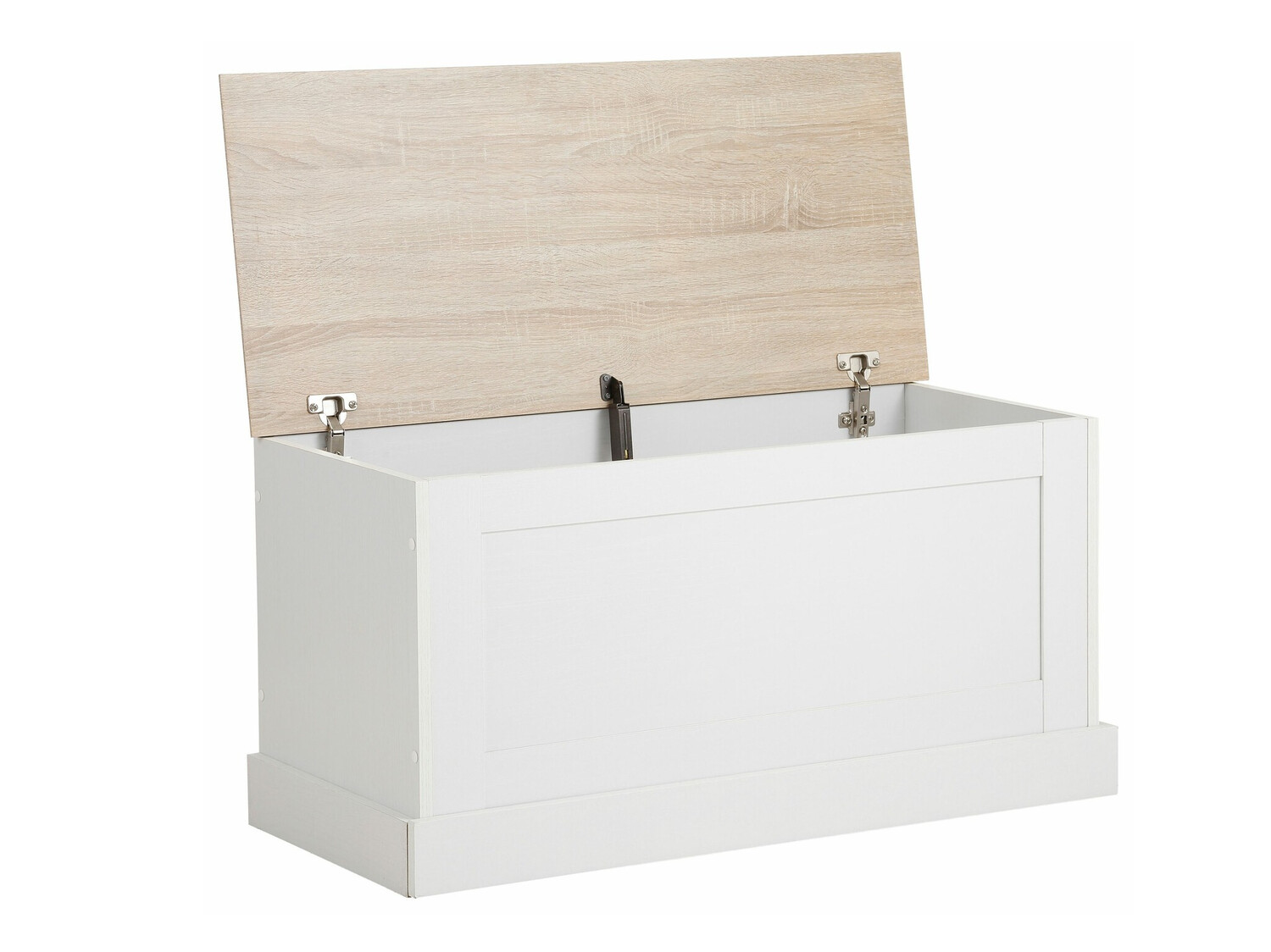 Caja de almacenamiento Lirveri 104 (Blanco + Roble claro)