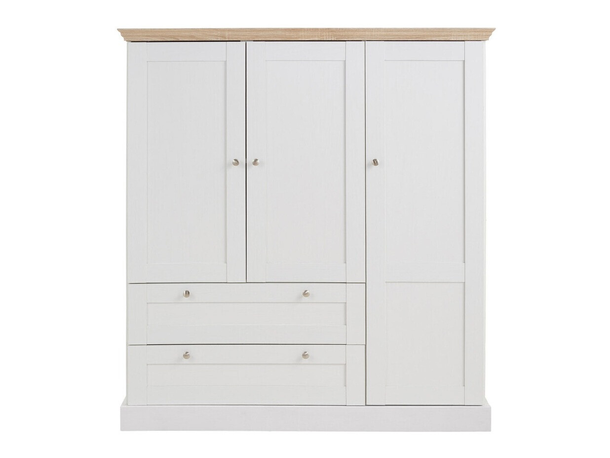 Cómoda Lirveri 103 (Blanco + Roble claro)