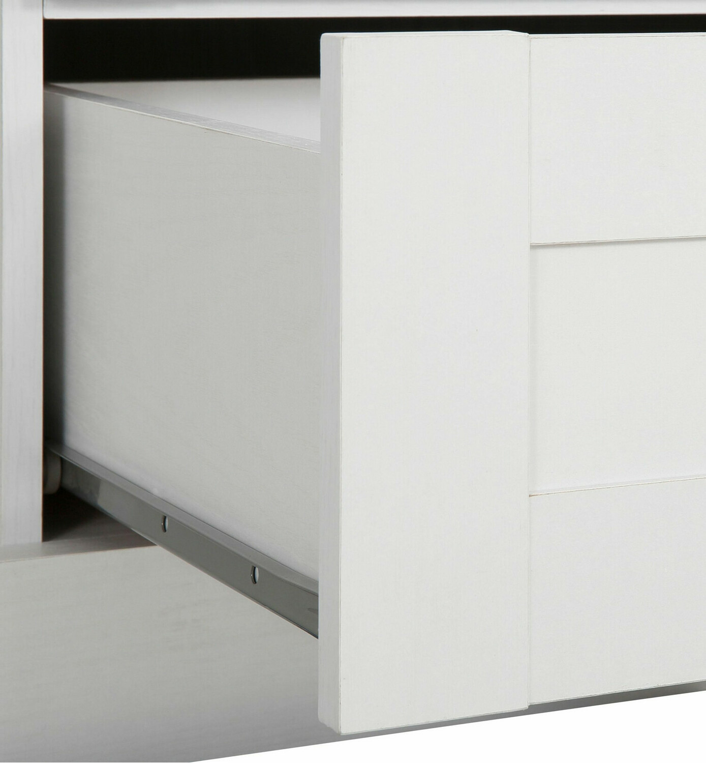Cómoda Lirveri 103 (Blanco + Roble claro)