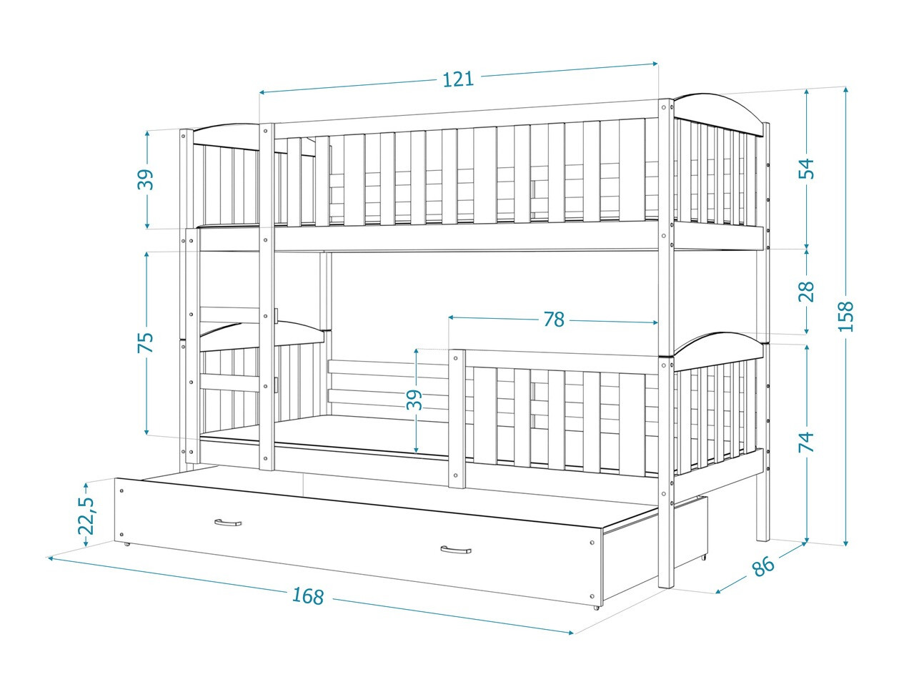 Litera Aurora 104 (Blanco)