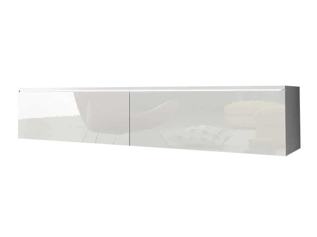 Mueble TV Scientia (Blanco + Blanco brillante)
