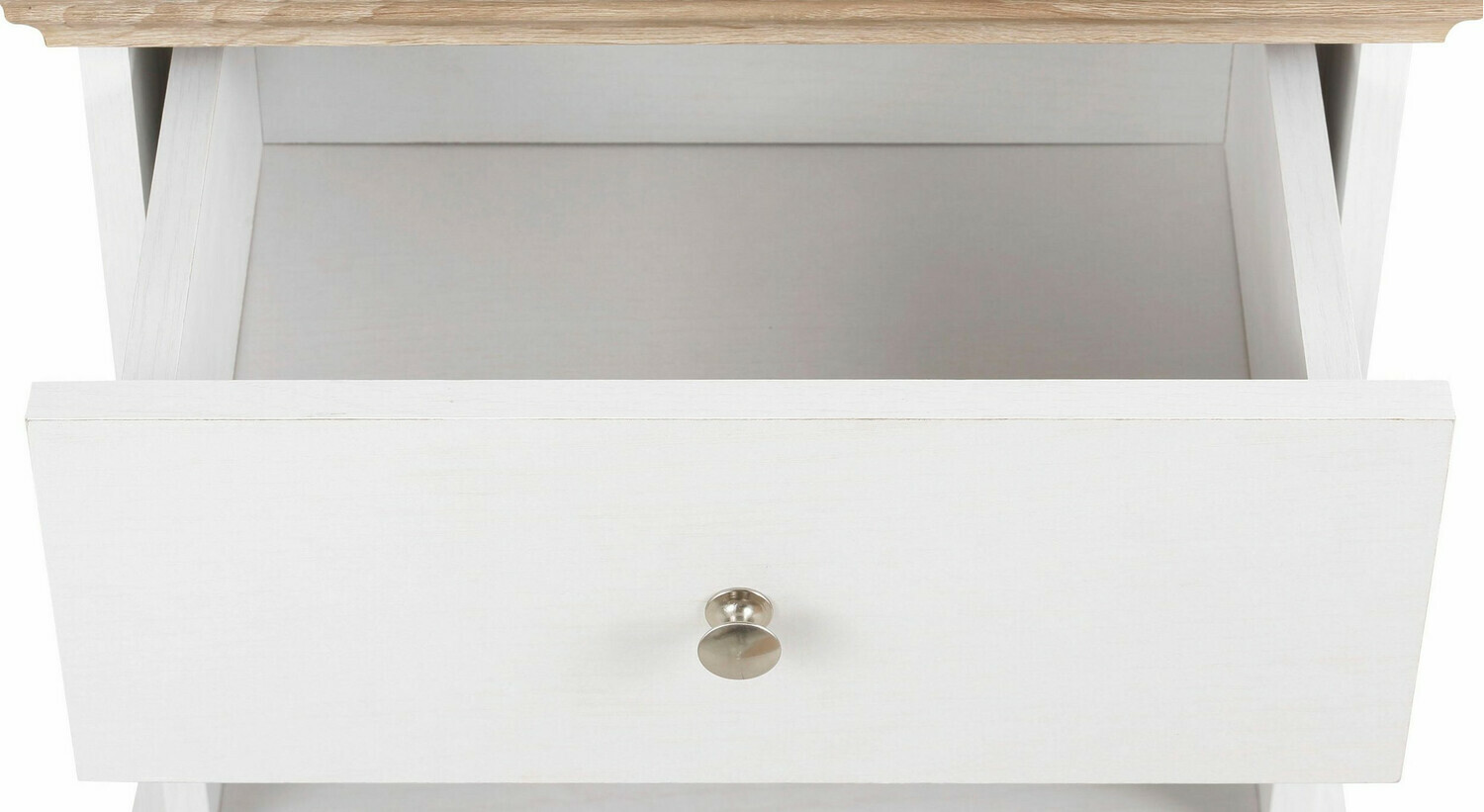 Mesilla de noche Lirveri 111 (Blanco + Roble claro)