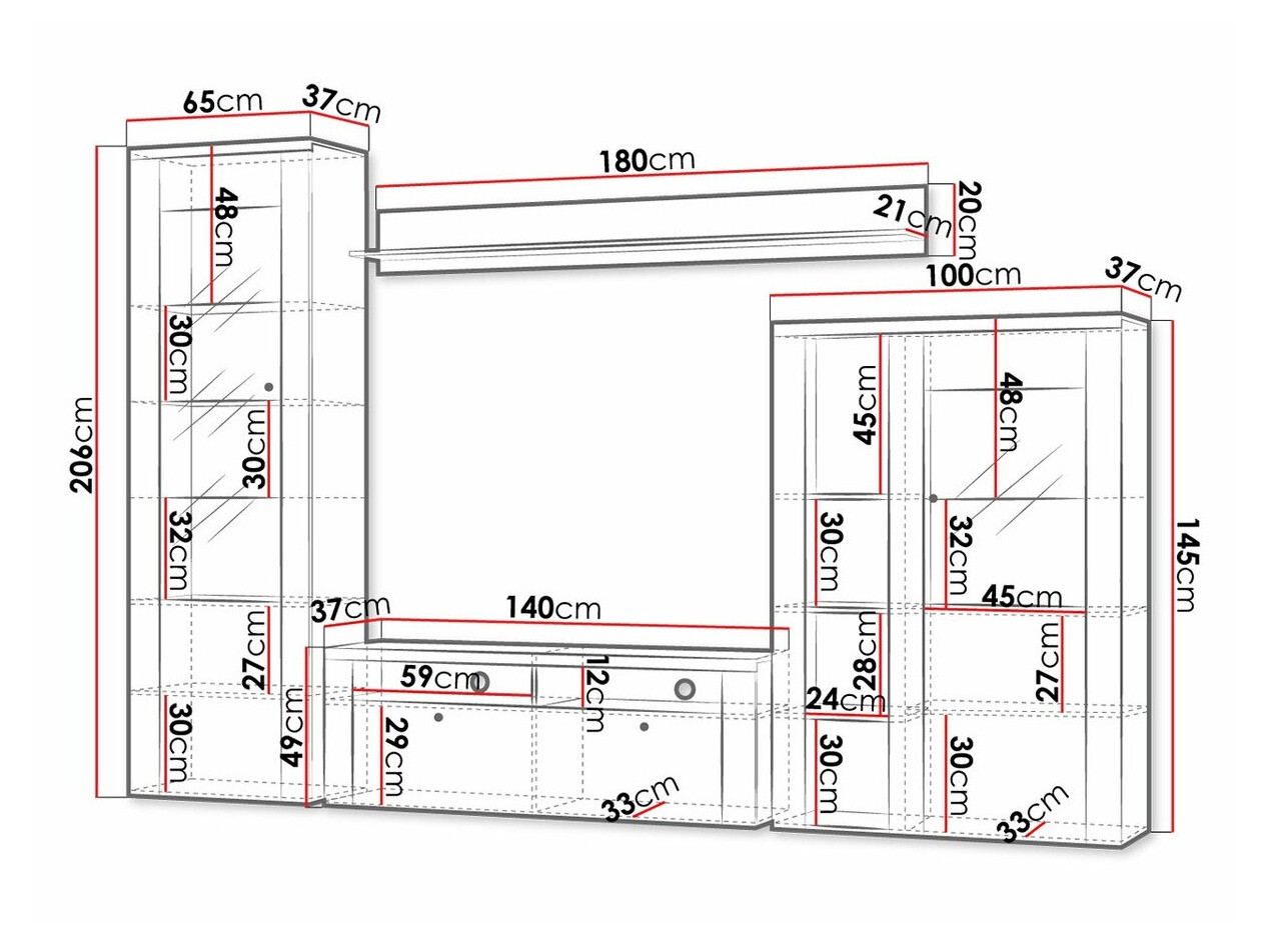 Conjunto de salón Salelbo 100 (Cebolla de alerce + Trufa roble)
