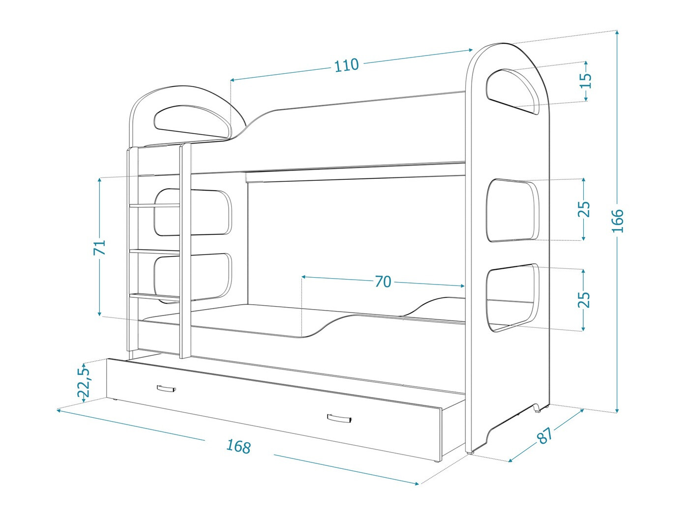 Litera Aurora 114 (Azul)
