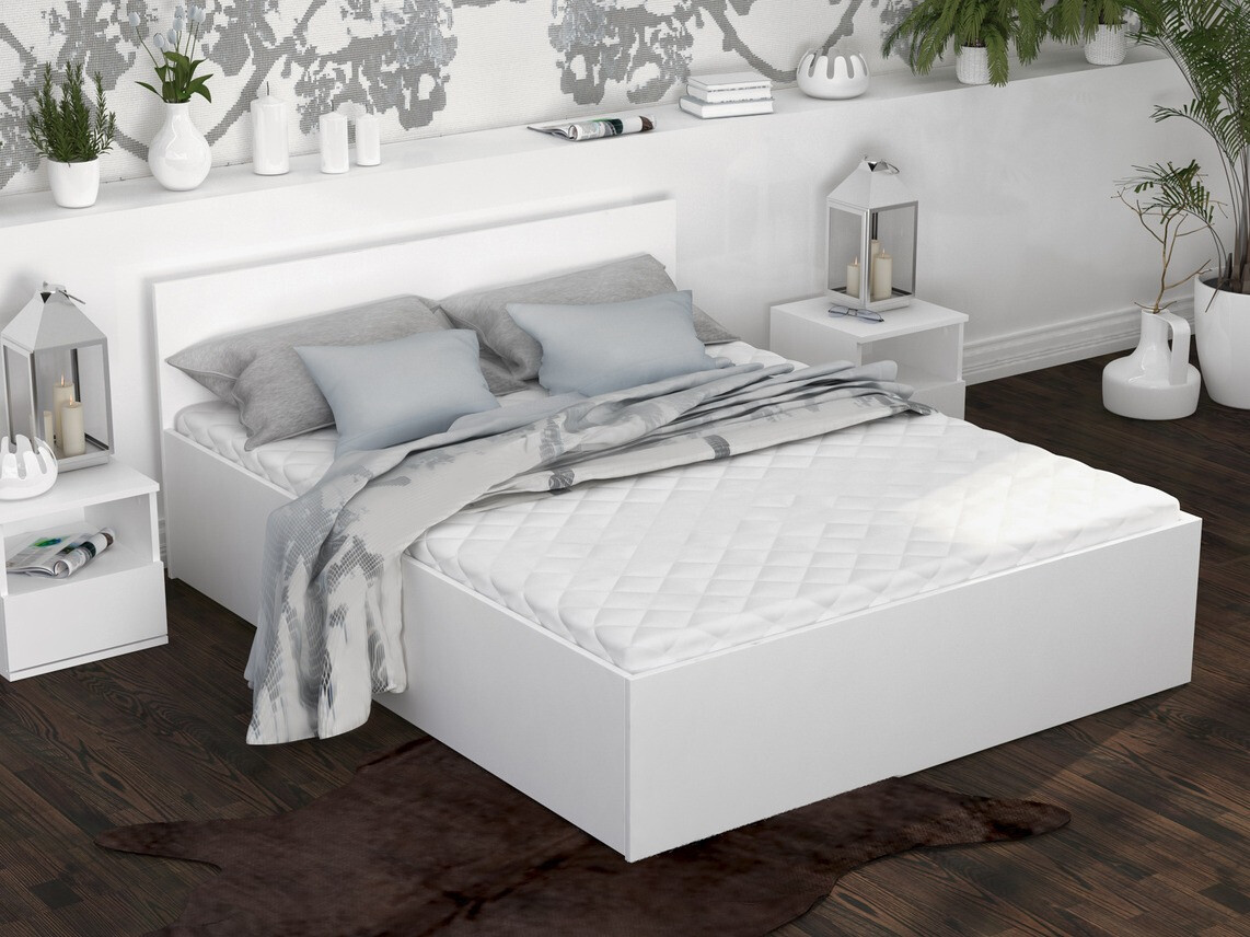 Cama Aurora 145 (Blanco)