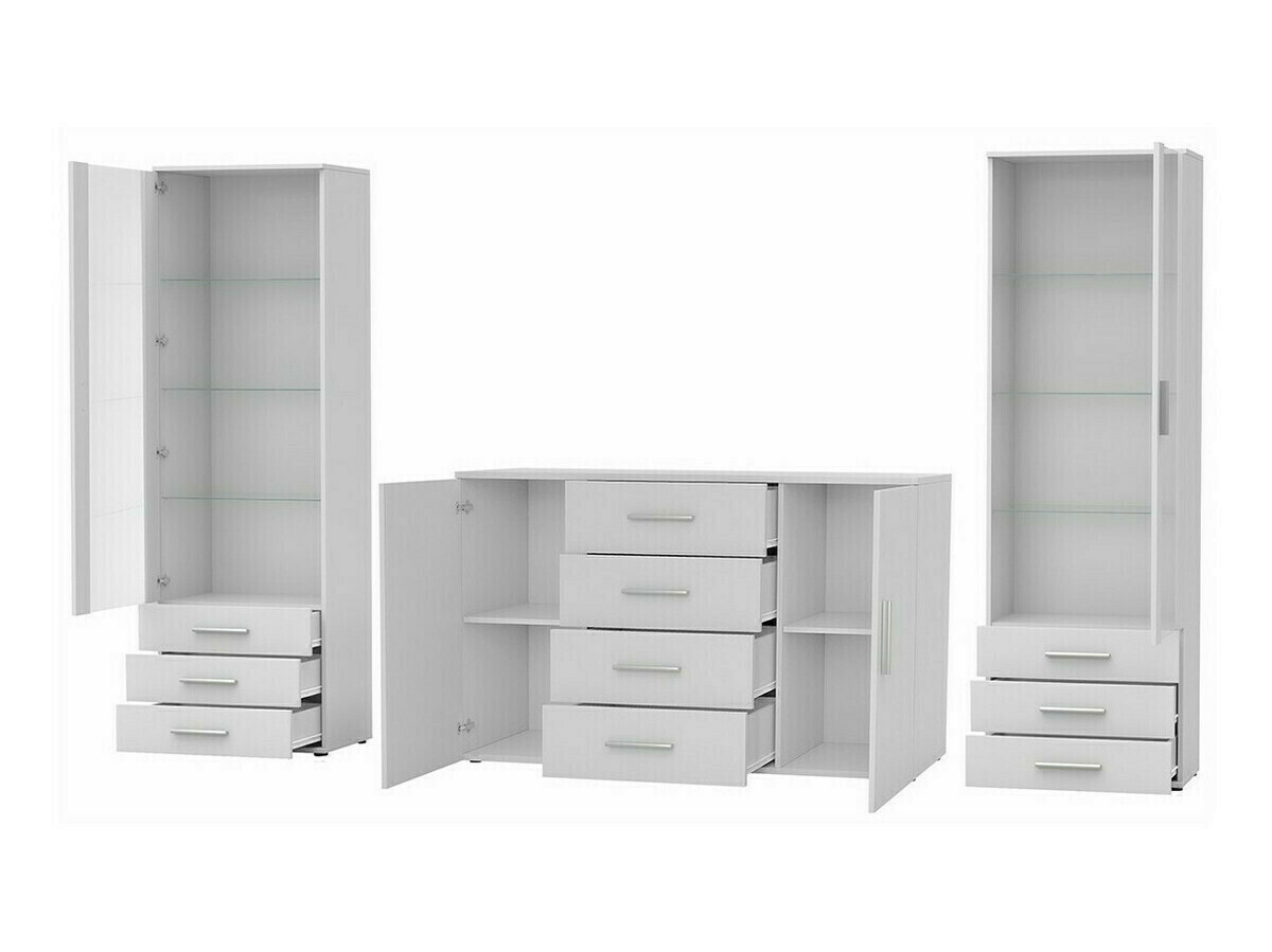 Conjunto de salón Tornola 112 (Negro + Negro brillante)