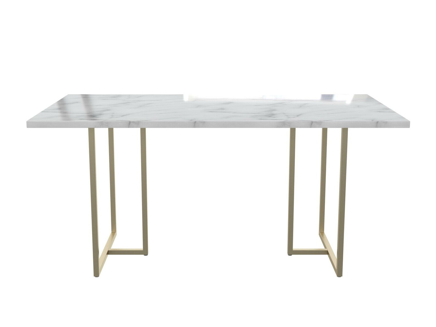 Mesa CosmoLiving by Cosmopolitan 122 (Mármol blanco + Dorado)