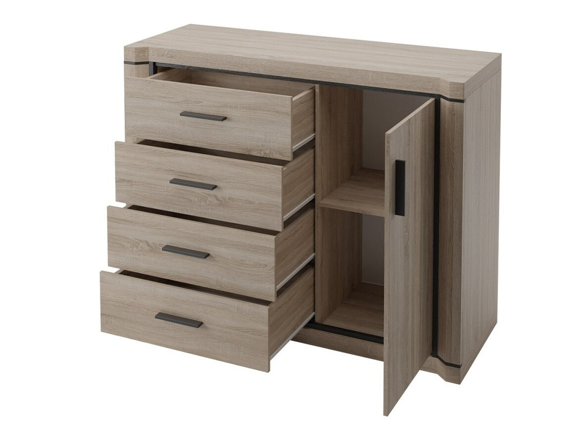 Conjunto de salón Lorelie 122 (Trufa roble)