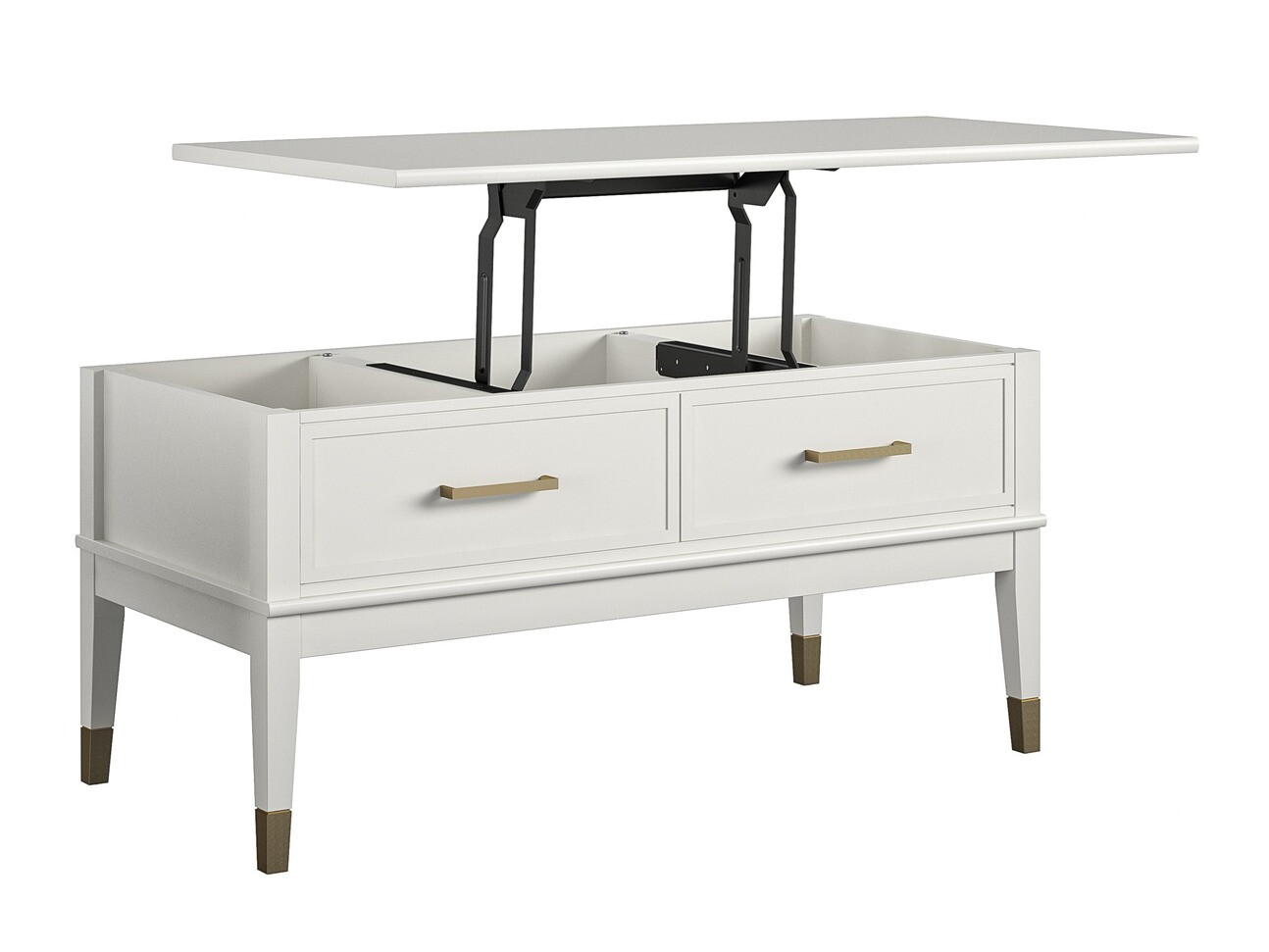 Mesa de centro convertible CosmoLiving by Cosmopolitan Belromu 105 (Blanco)