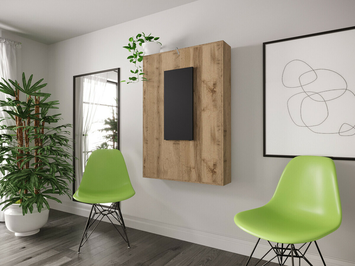 Mesa plegable Hartford 428 (Negro + Roble wotan)