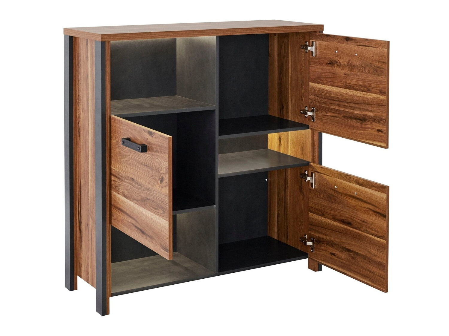 Aparador Austin Y108 (Royal roble + Madera gris)