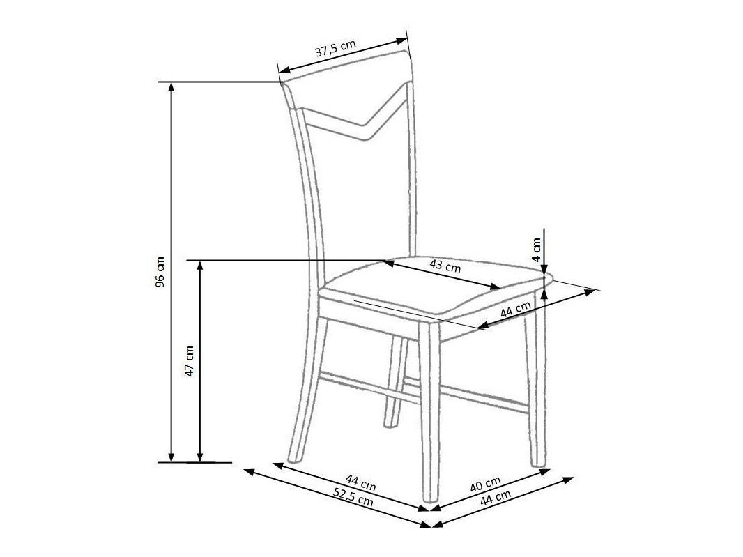 Silla Houston 578 (Roble Sonoma + Gris)