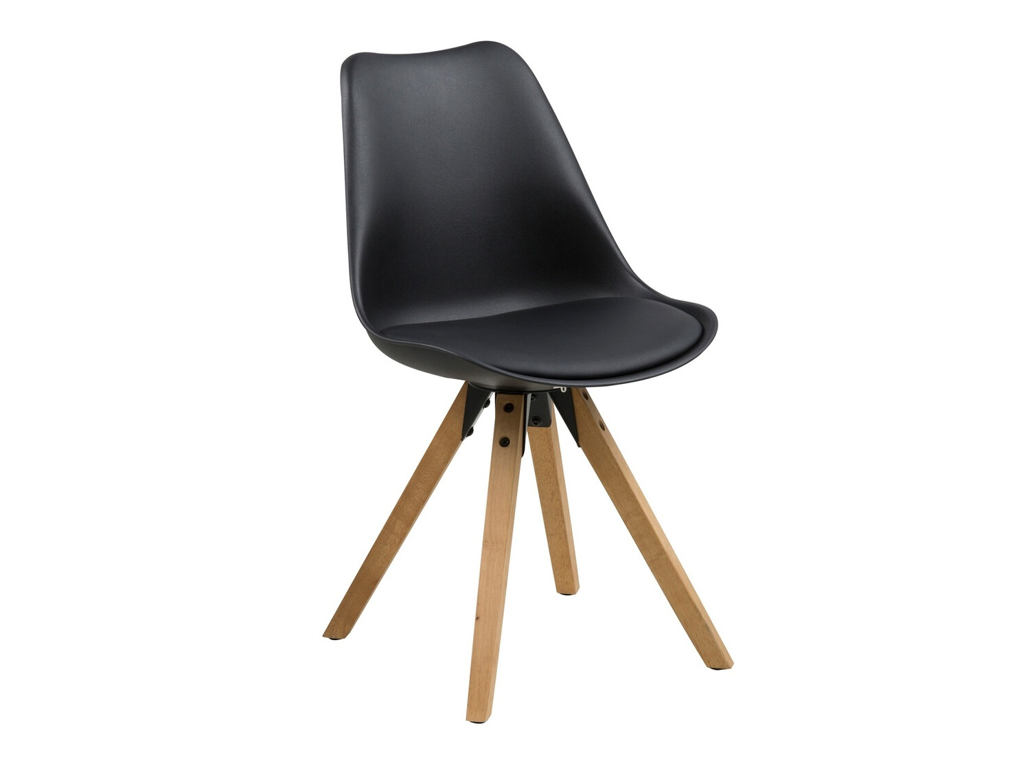 Silla Norsica 133 (Negro + Luminoso madera)