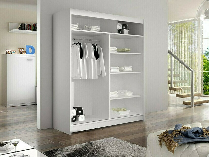 Armario Closico 141 (Blanco + Roble Artisan)