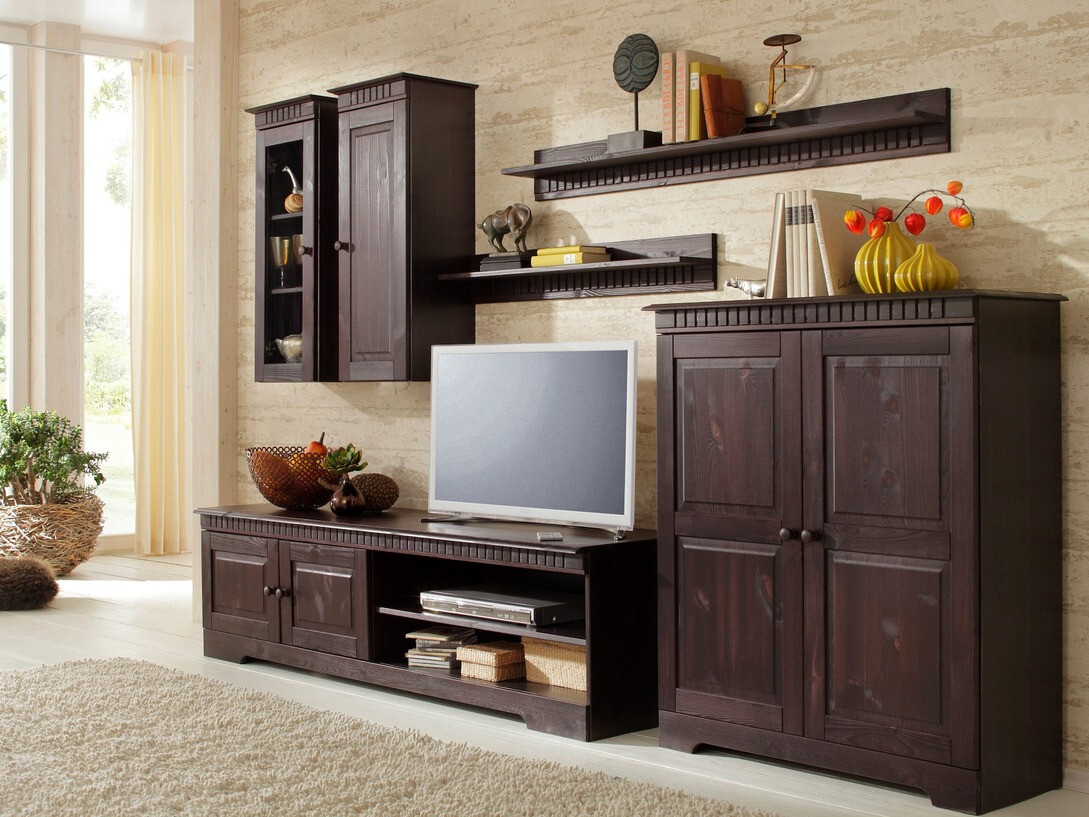 Armario de pared Elbelba 105 (Marrón oscuro)