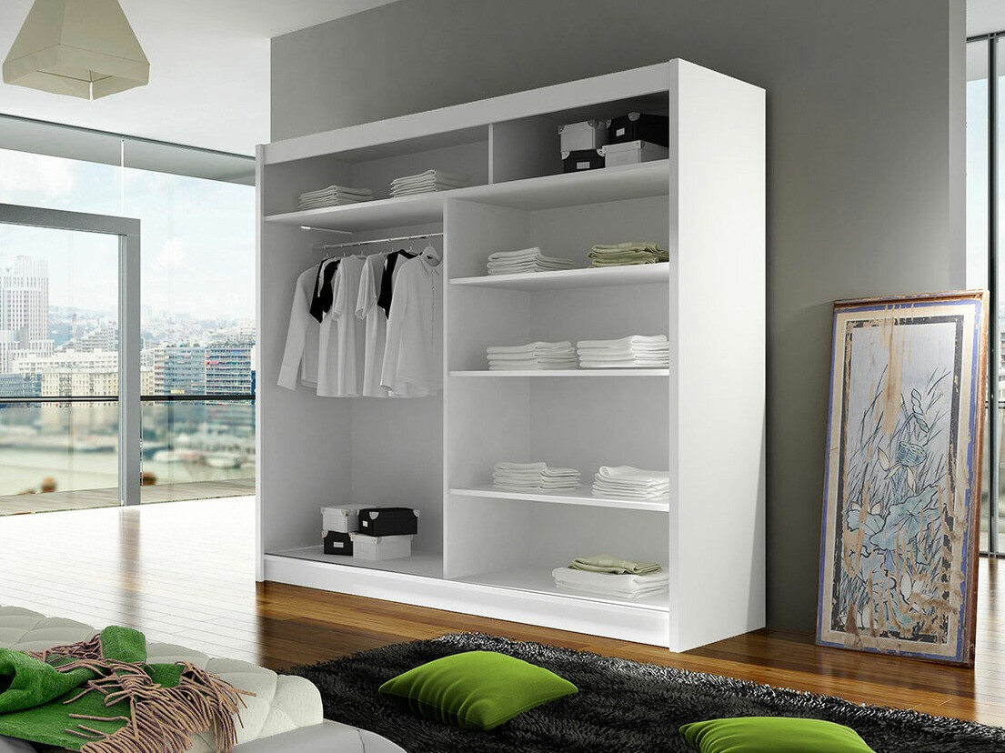 Armario Closico 137 (Negro + Roble Artisan)