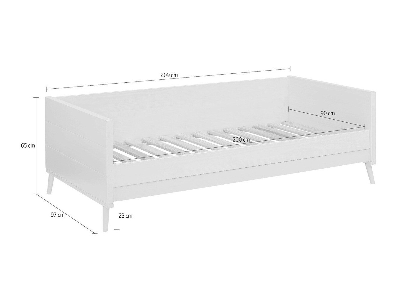 Cama Denton 130 (Pino)