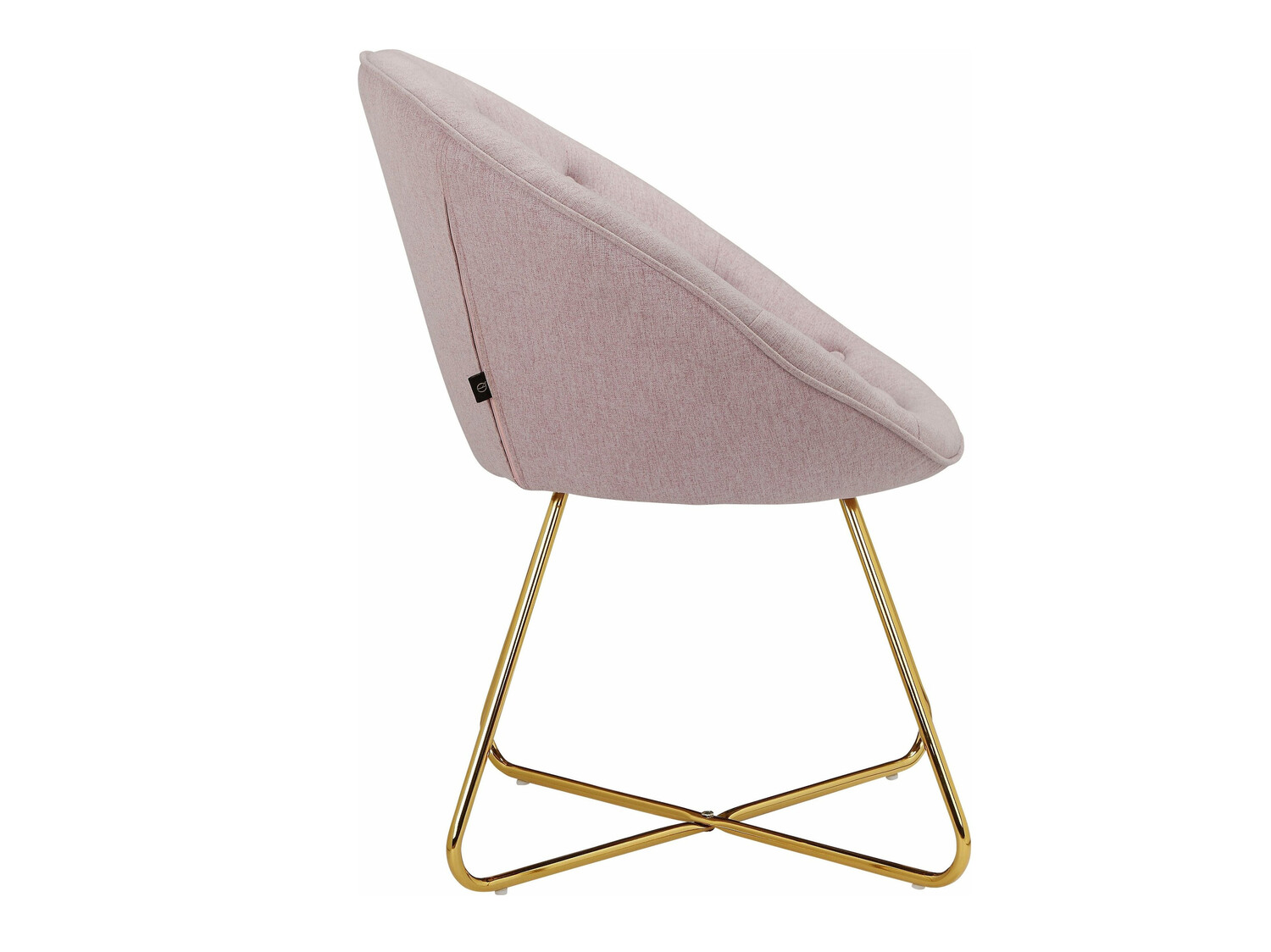 Sillón Denton 416 (Rosa claro + Dorado)