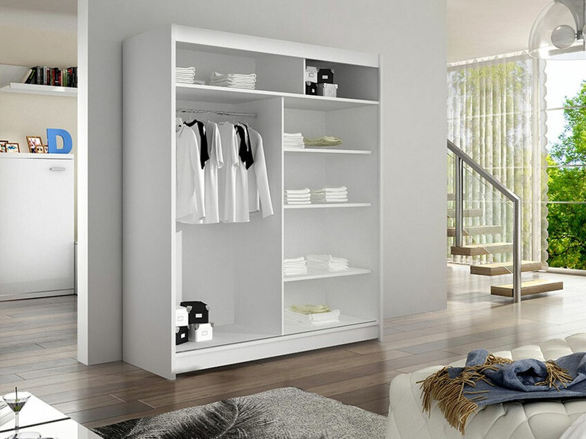 Armario Closico 147 (Blanco + Roble Artisan)