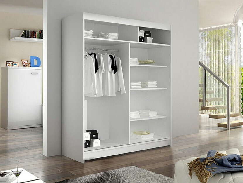 Armario Closico Salvor IV (Negro + Roble Artisan)