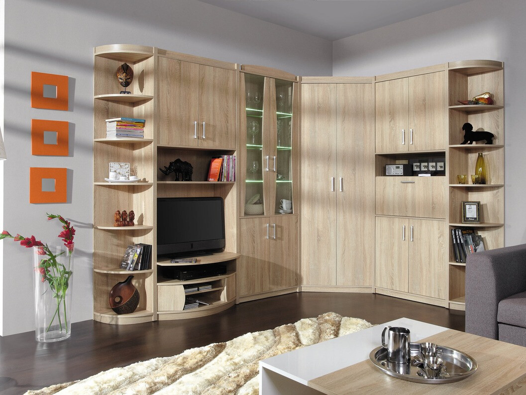 Armario de rincón Omaha A107 (Roble Sonoma)