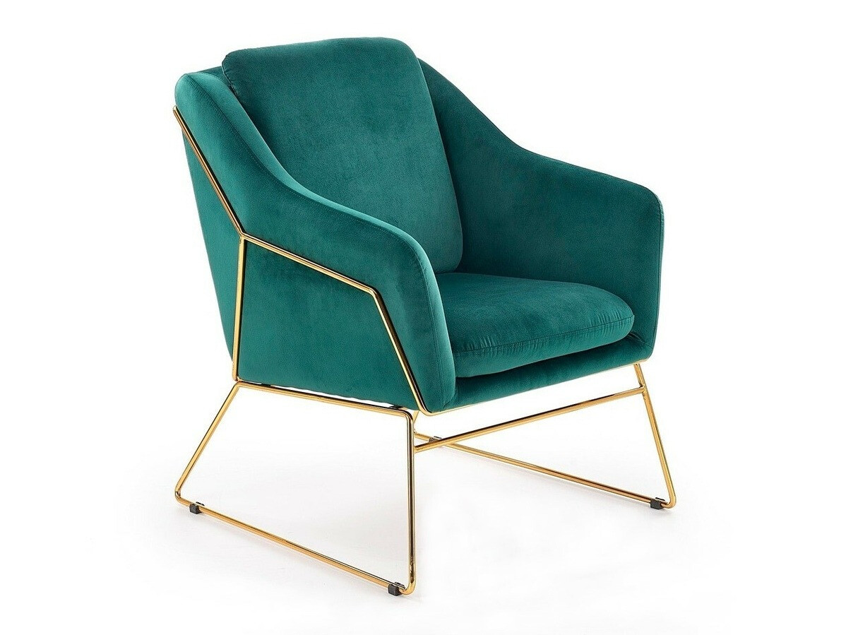 Sillón Houston 846 (Turquesa + Dorado)