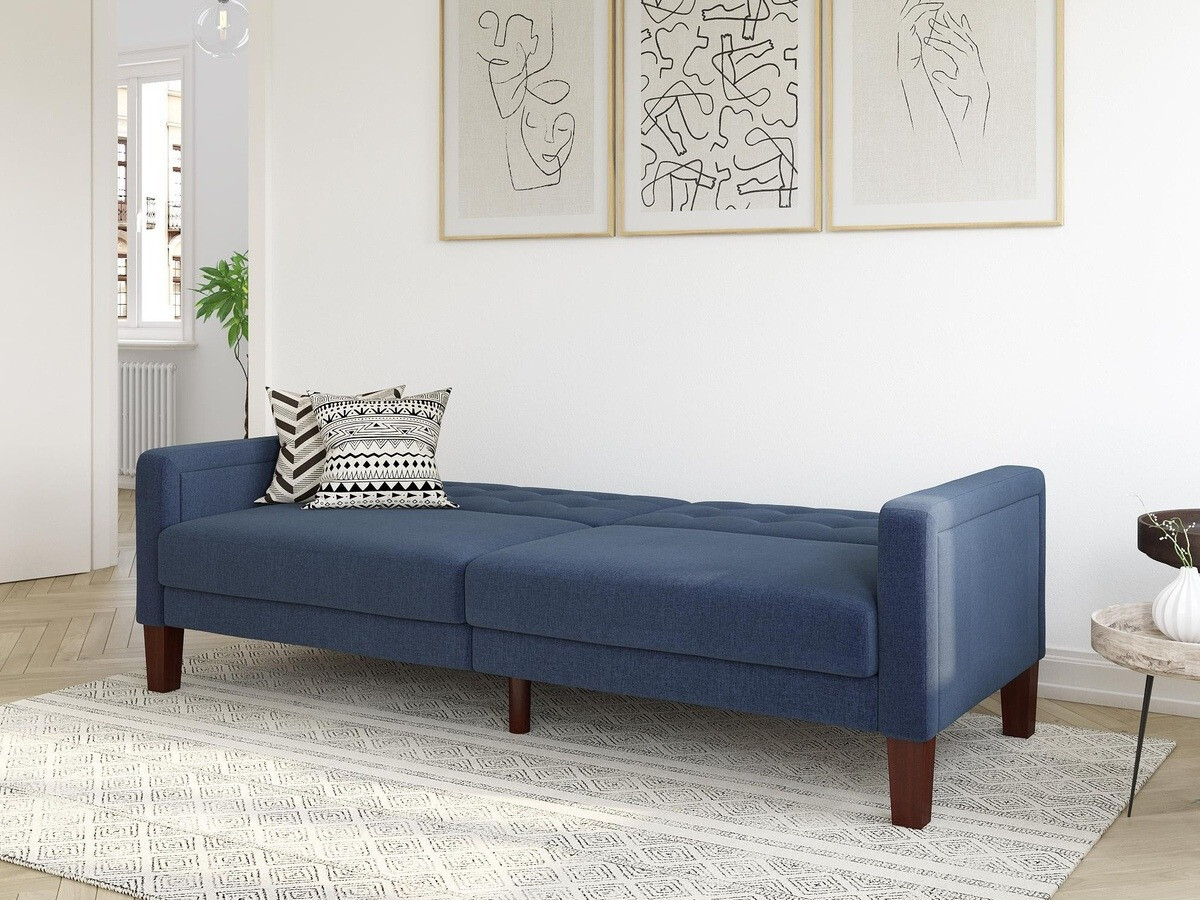 Sofá-cama Tulsa 128 (Azul oscuro)