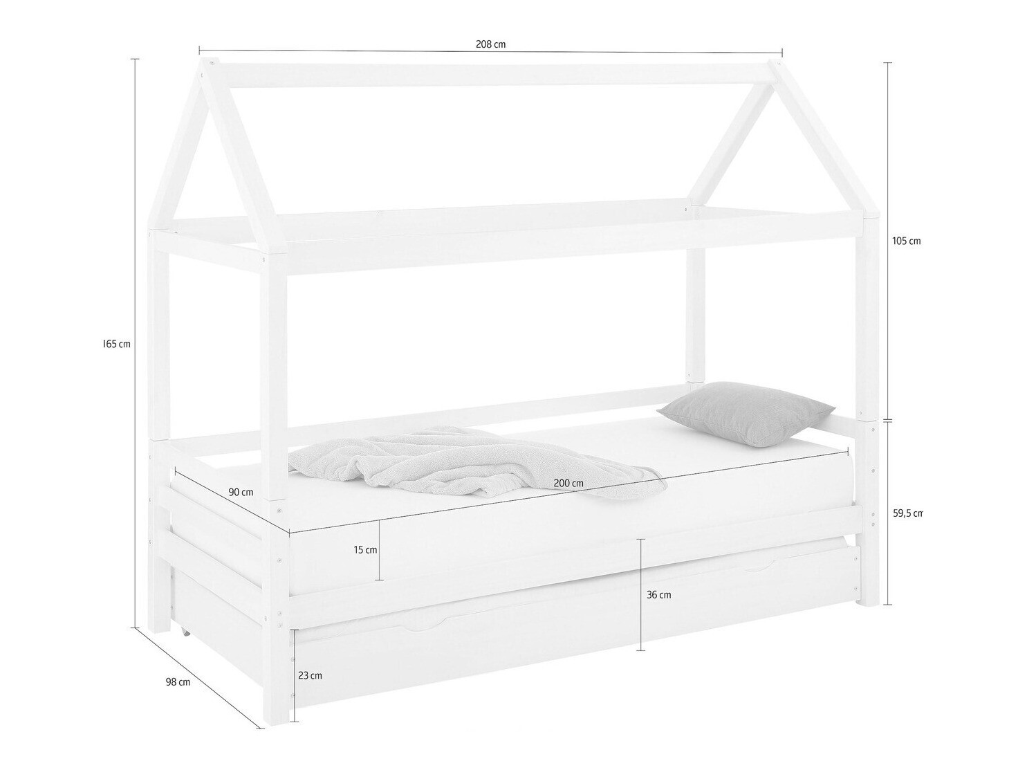 Cama Ruvfiva 107 (Pino)