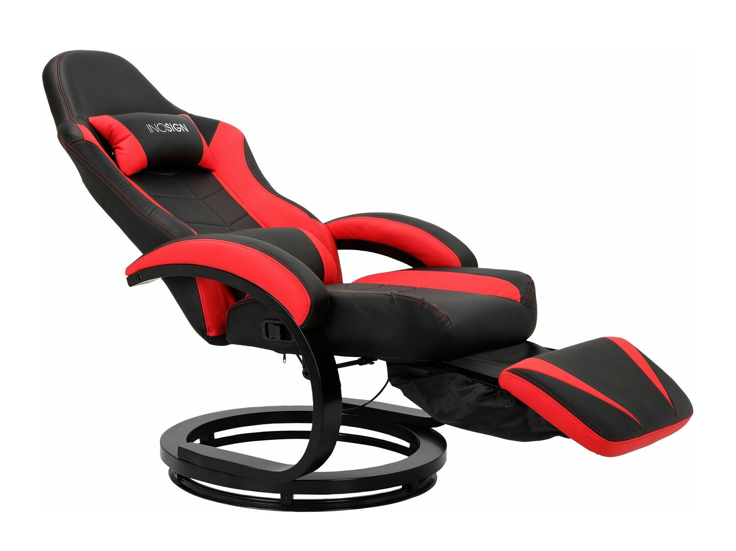 Silla de juego Denton 586 (Negro + Rojo)