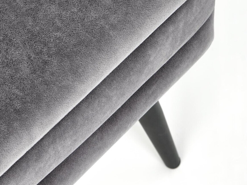 Banco tapizado Houston 1255 (Gris + Negro)