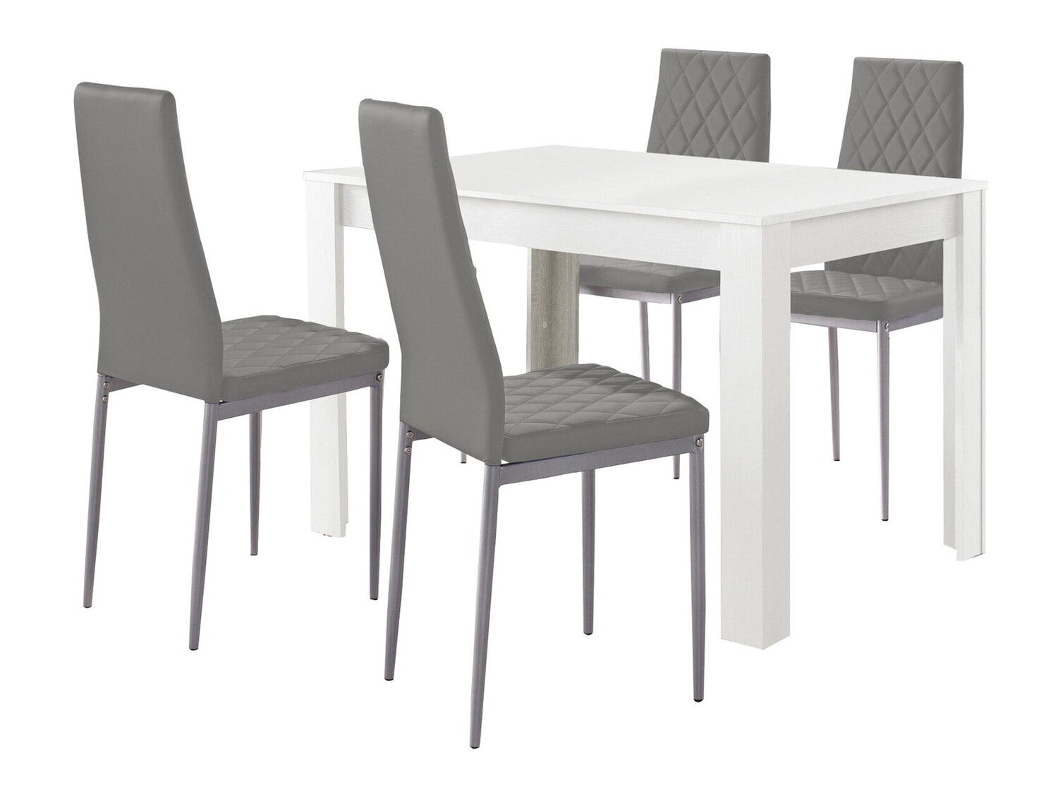 Conjunto de mesas y sillas para comedor Denton 445 (Gris)