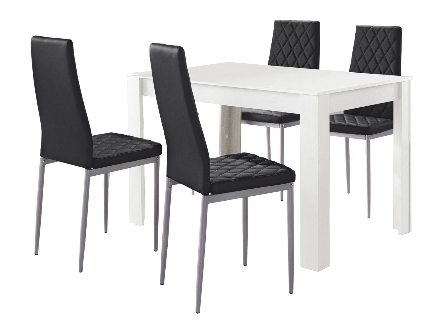 Conjunto de mesas y sillas para comedor Denton 445 (Negro)