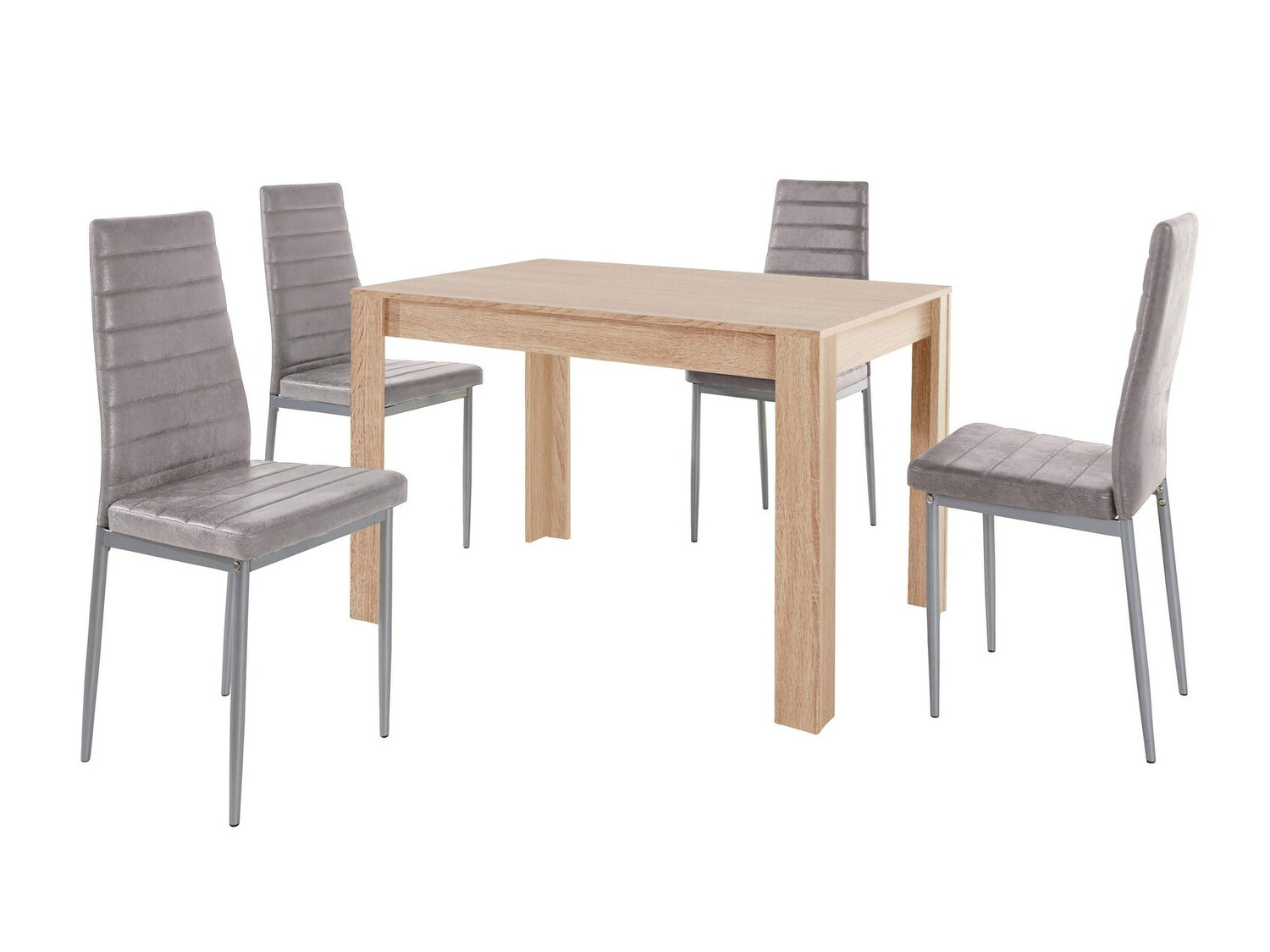 Conjunto de comedor Denton 446 (Gris claro)