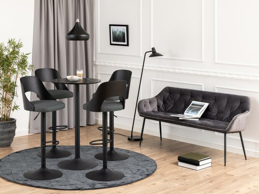 Banco tapizado Norsica 589 (Gris oscuro)