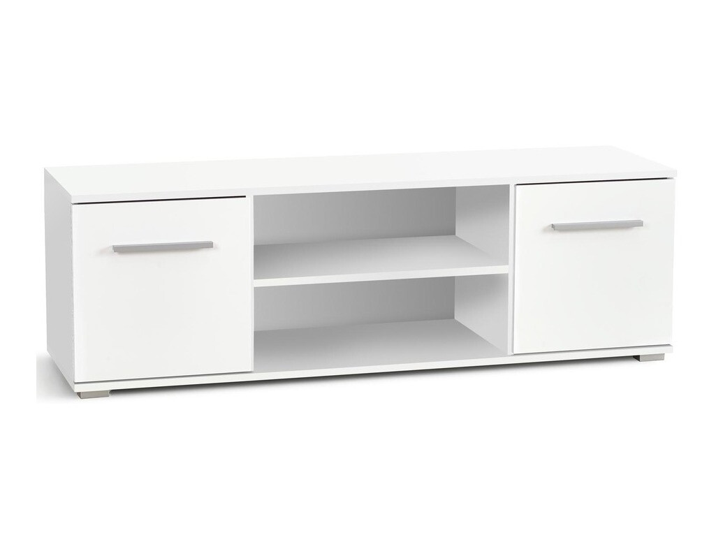 Mueble TV Cirveso 109 (Blanco + Blanco brillante)