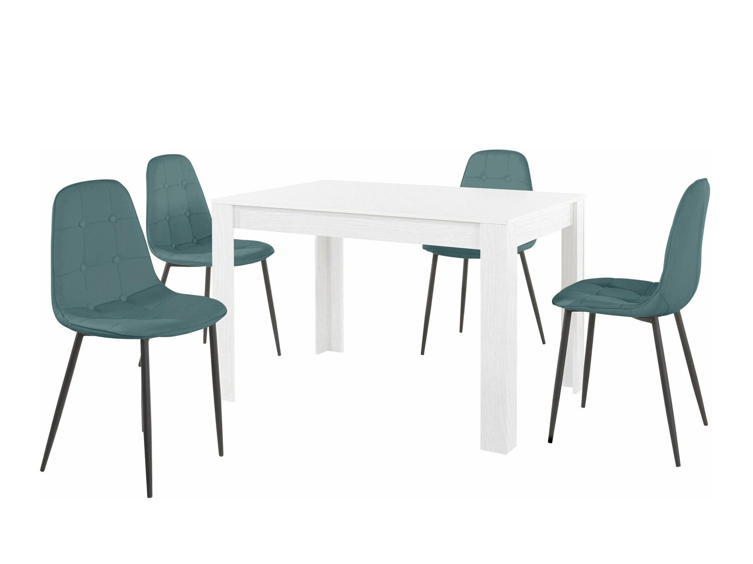 Conjunto de comedor Denton 456 (Azul)