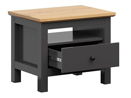 Conjunto de dormitorio Sordoro 123 (Grafito + Roble Artisan)