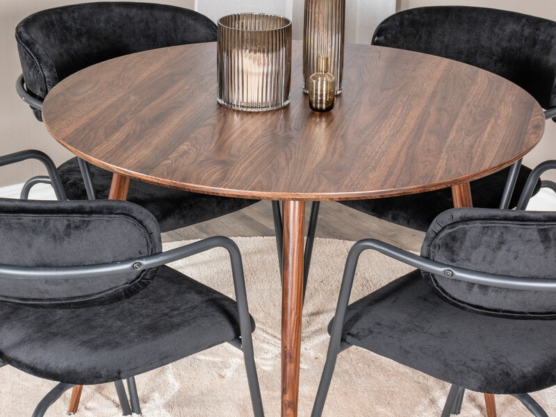 Conjunto de mesas y sillas para comedor Dallas 285 (Nuez)
