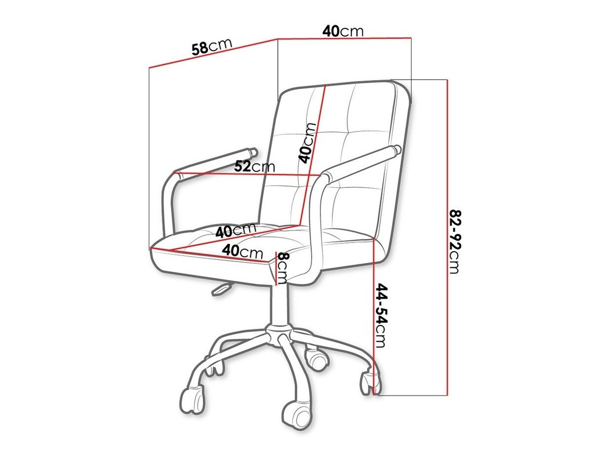 Silla de oficina Comfivo Hilaritas I (Negro)