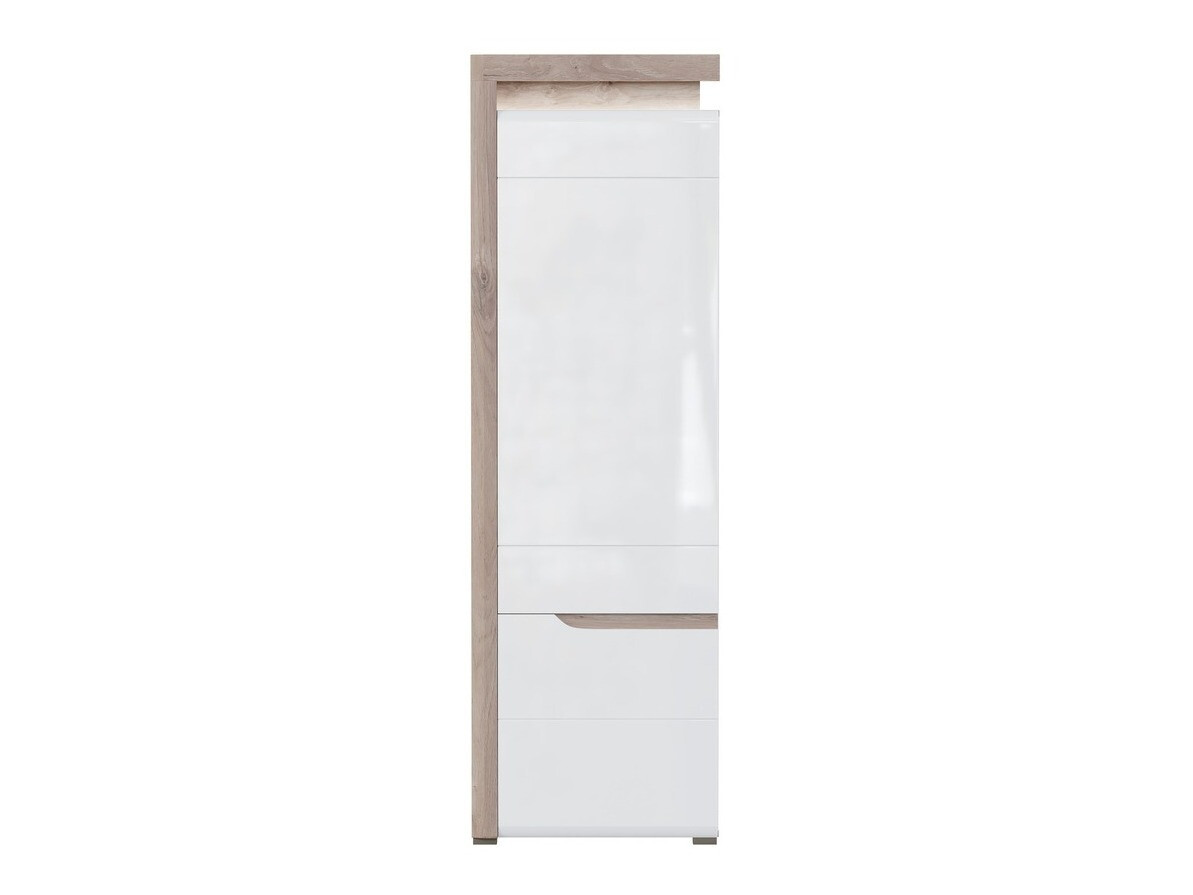 Estantería Revelmi 106 (Roble + Blanco brillante)