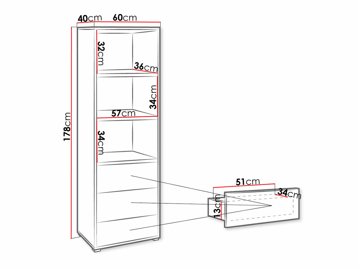 Estantería Comfivo Fersoe 105 (Blanco)