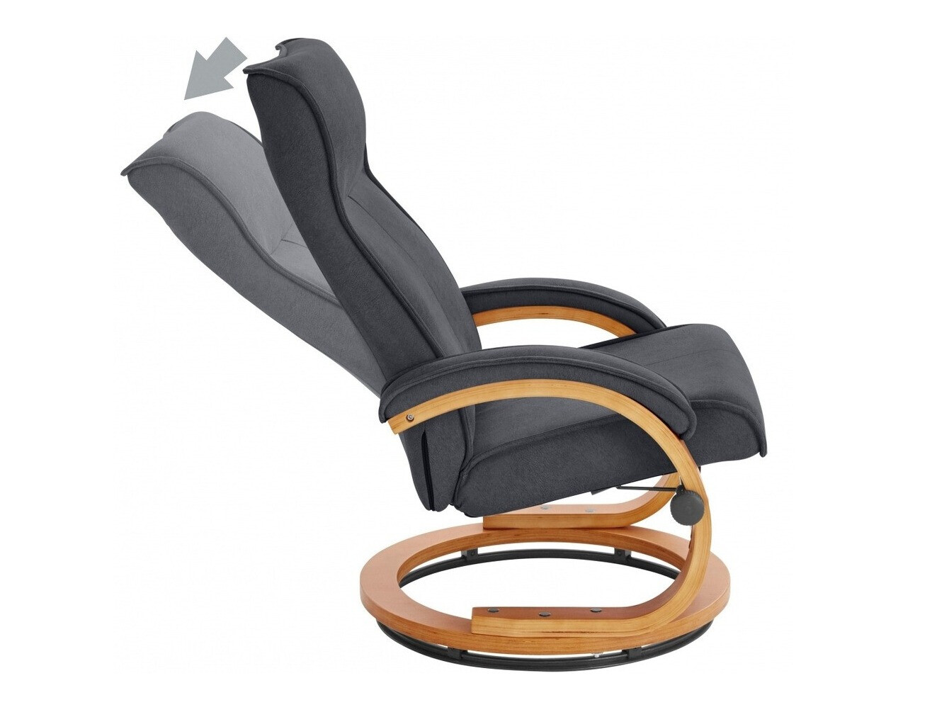 Sillón Denton 195 (Negro + Marrón)