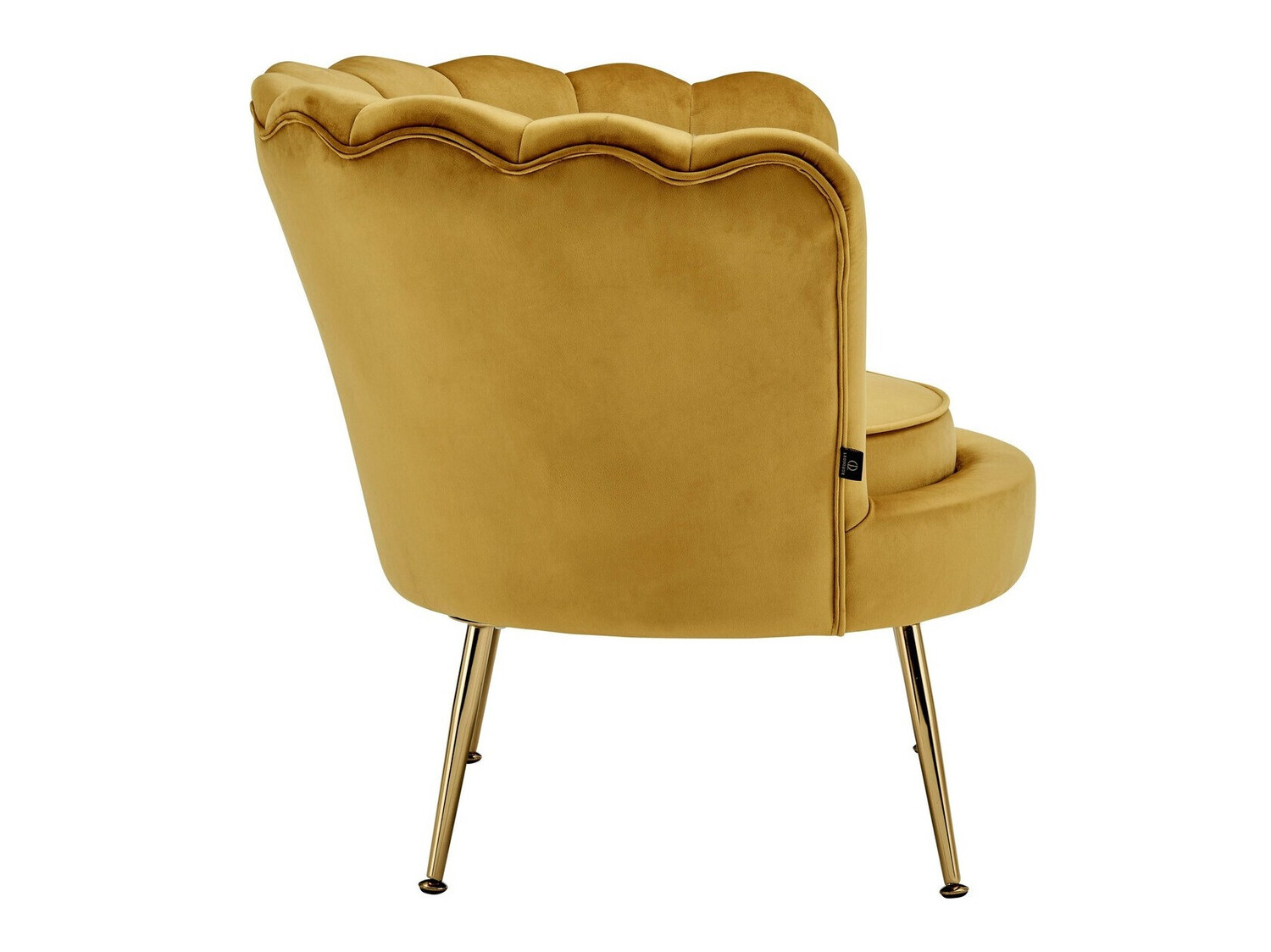 Sillón Denton 227 (Amarillo + Dorado)