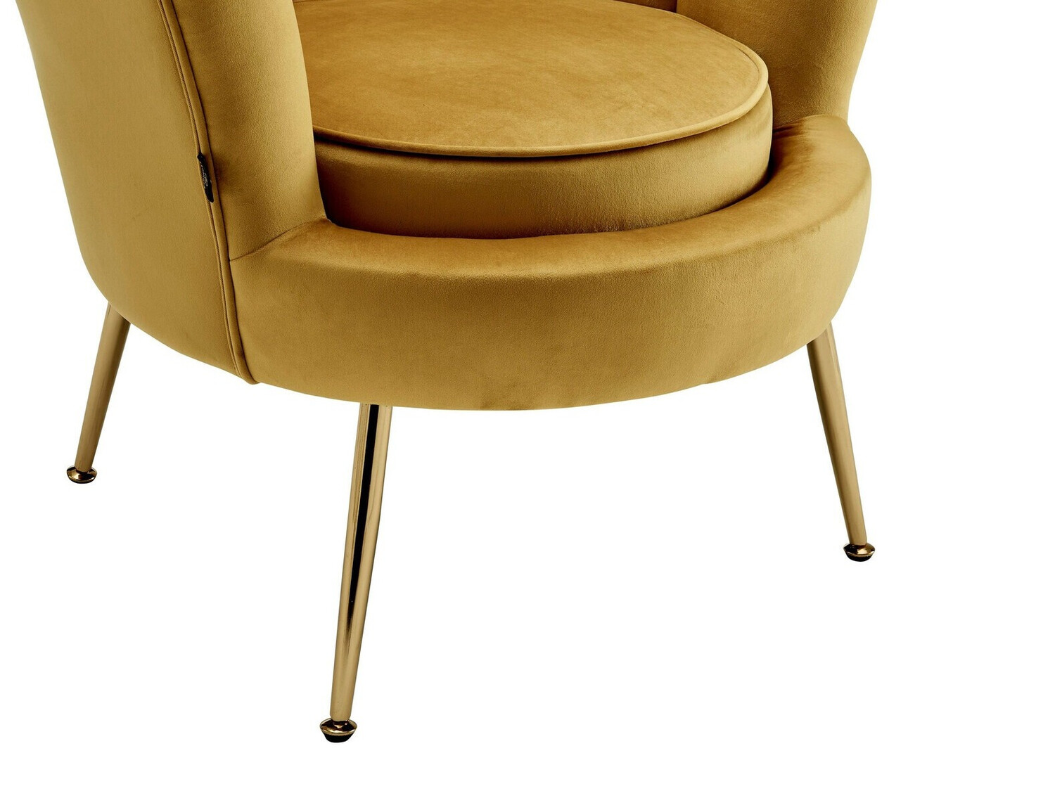 Sillón Denton 227 (Amarillo + Dorado)