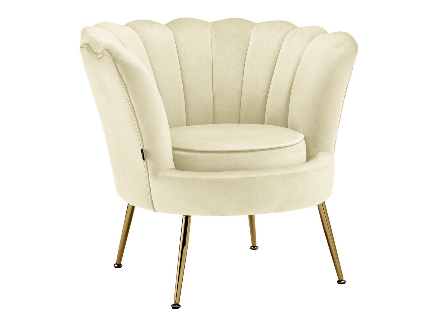 Sillón Denton 227 (Crema + Dorado)
