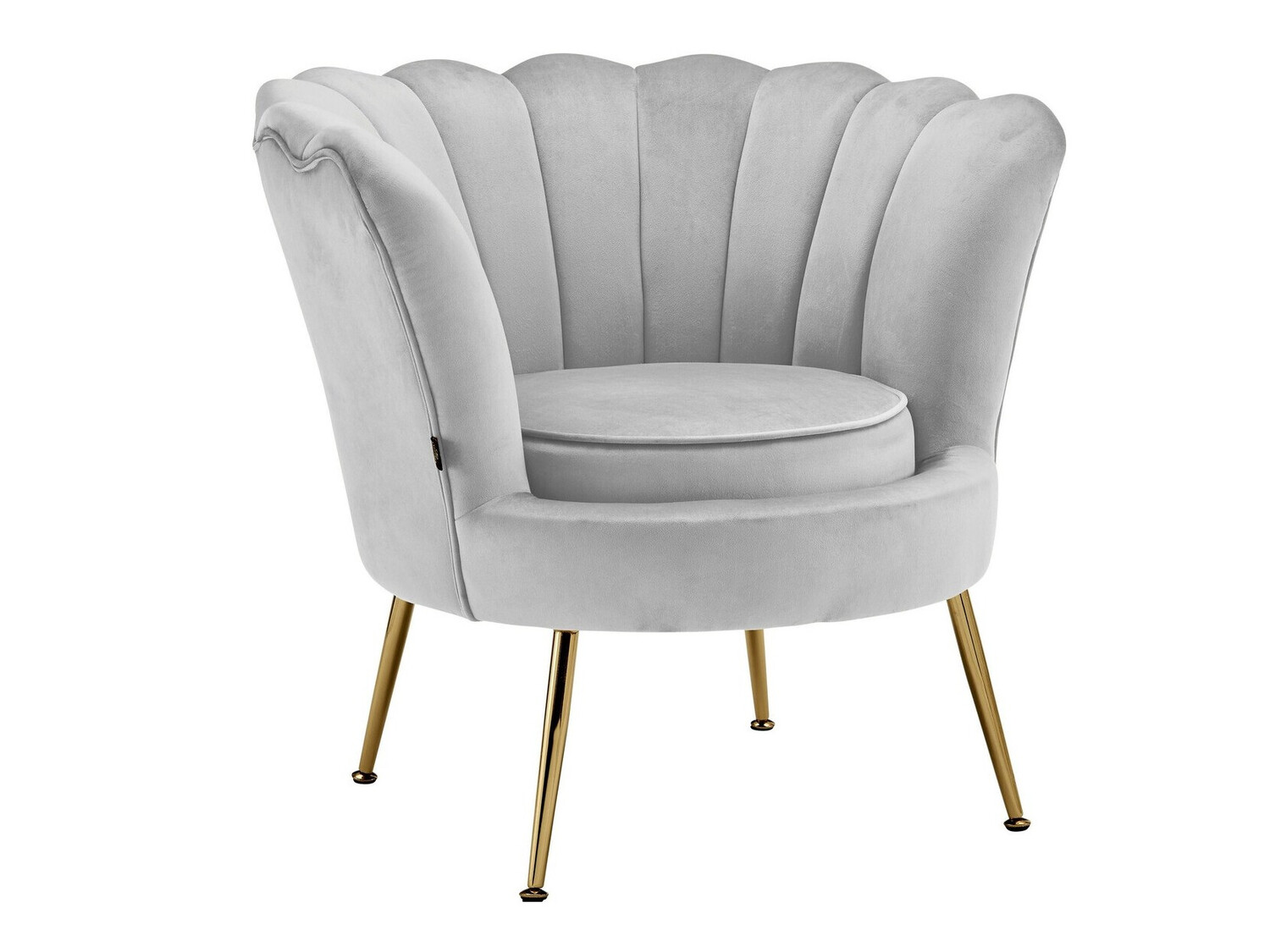 Sillón Denton 227 (Gris + Dorado)