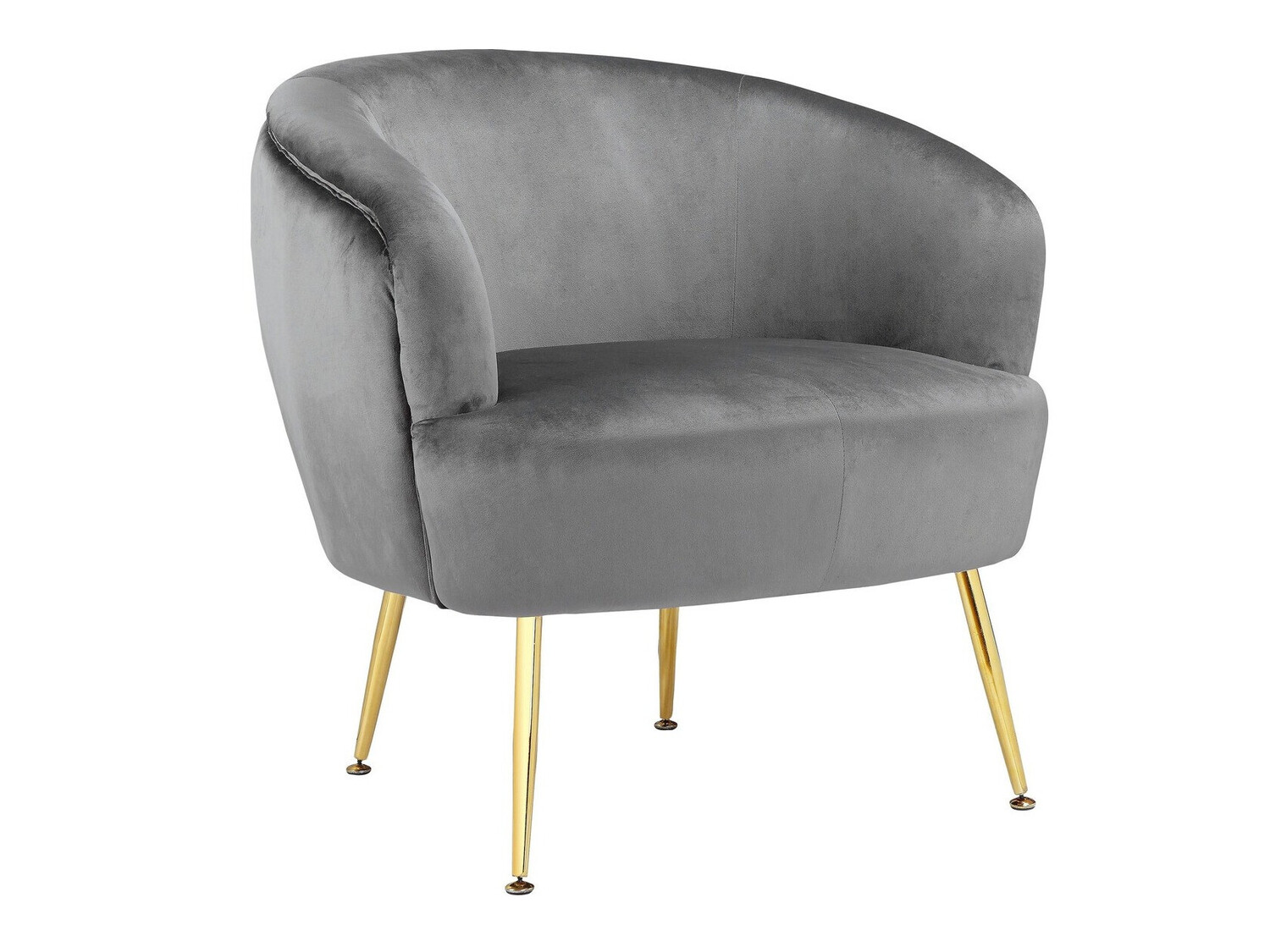 Sillón Denton 232 (Gris + Dorado)