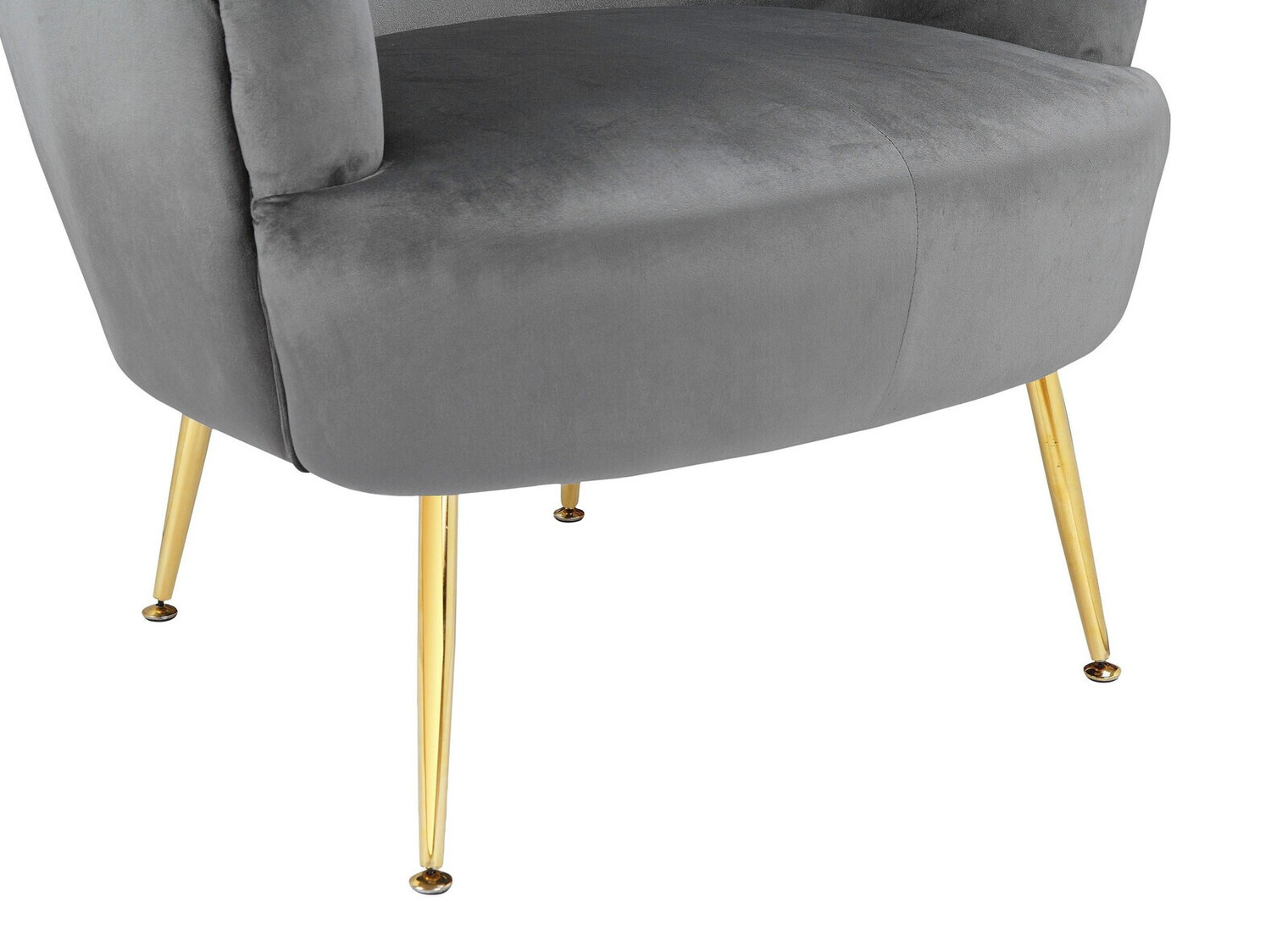 Sillón Denton 232 (Gris + Dorado)